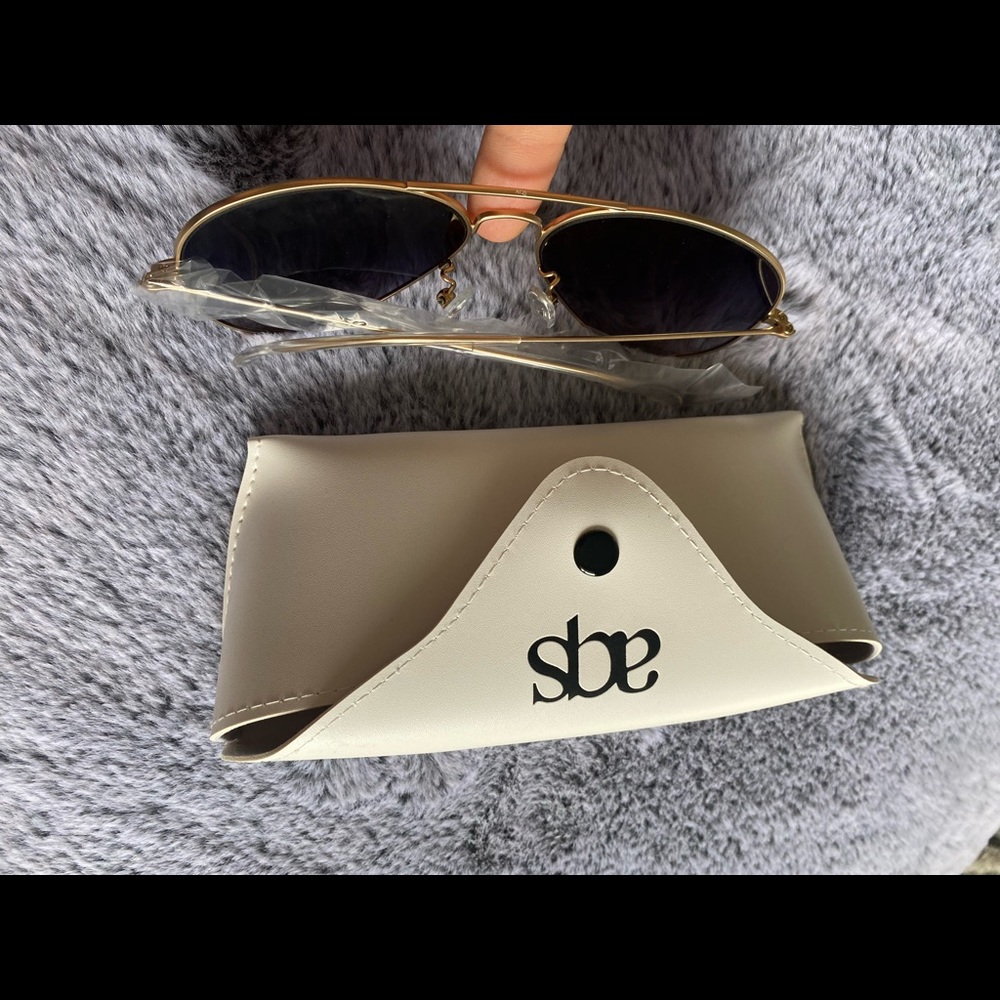 NWT  AQS Mason 58mm Aviator Sunglasses black color/ 100% authentic - Picture 4 of 11